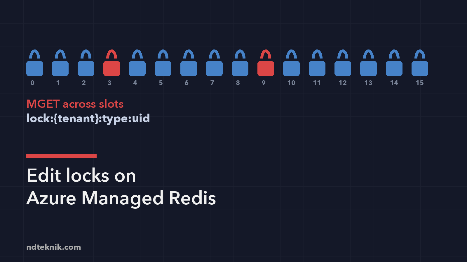 Featured image of post Edit locks on Azure Managed Redis, and the slot error that broke them in production